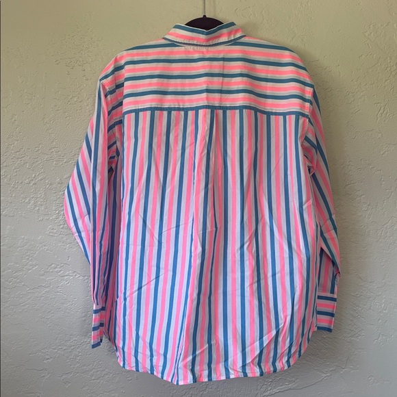 Boden Connie Relaxed Stripe Cotton Blend Button-Down Shirt 12 - Picture 8 of 8